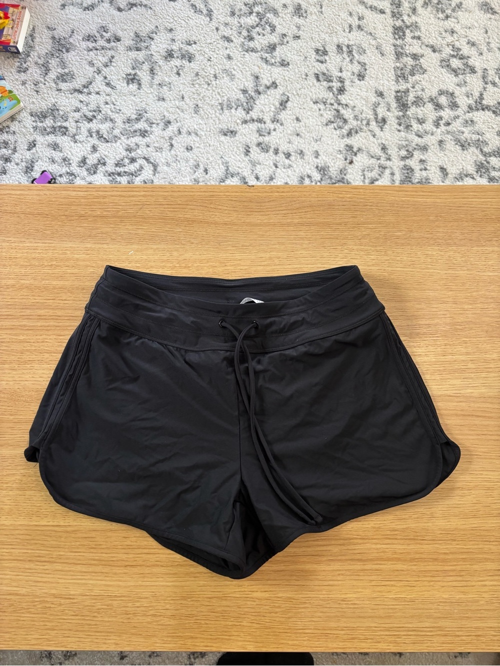 CRZ YOGA Black Athletic Drawstring Shorts